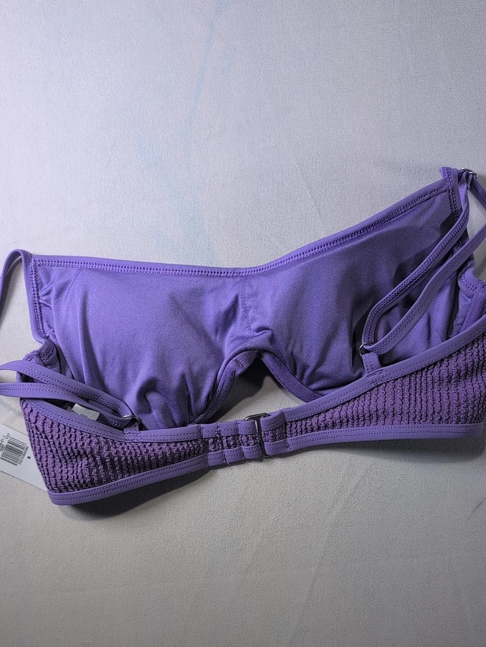 Old Navy Purple Textured Bikini Top with Underwire Size Small